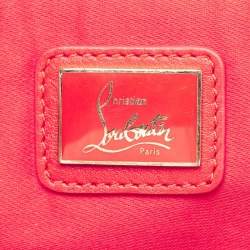Christian Louboutin Pink Leather Studded Kios Zip Crossbody Bag
