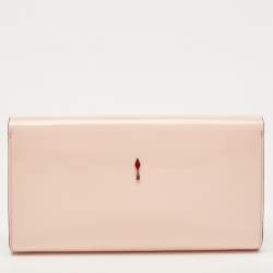 Christian Louboutin Pink Patent Leather Vero Dodat Chain Clutch