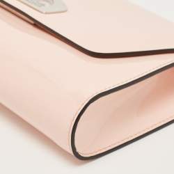 Christian Louboutin Pink Patent Leather Vero Dodat Chain Clutch