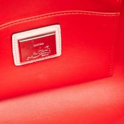 Christian Louboutin Pink Patent Leather Vero Dodat Chain Clutch