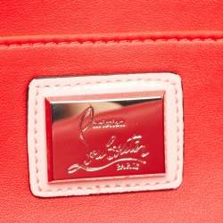 Christian Louboutin Pink Patent Leather Vero Dodat Chain Clutch