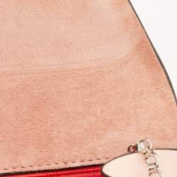 Christian Louboutin Pink Patent Leather Vero Dodat Chain Clutch