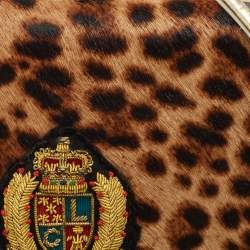 Christian Louboutin Multicolor Leopard Calfhair and Leather Small Carrie Ecusson Crossbody Bag