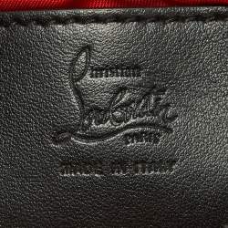 Christian Louboutin Black Nylon and Leather Spike Studded Belt Bag