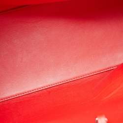 Christian Louboutin Off White Croc Embossed Leather Cabarock Shopper Tote