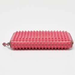 Christian Louboutin Pink Leather Panettone Continental Wallet