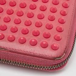 Christian Louboutin Pink Leather Panettone Continental Wallet