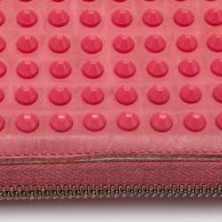 Christian Louboutin Pink Leather Panettone Continental Wallet