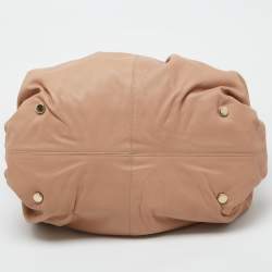 Christian Louboutin Beige Leather Zip Satchel