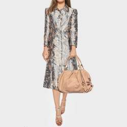 Christian Louboutin Beige Leather Zip Satchel