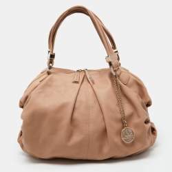 Christian Louboutin Beige Leather Zip Satchel