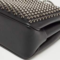 Christian Louboutin Black Leather Triloubi Chain Shoulder Bag