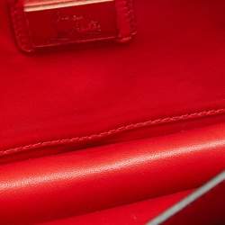 Christian Louboutin Black Watersnake Leather Flap Embellished Chain Bag