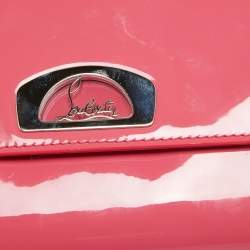 Christian Louboutin Pink Patent Leather Vero Dodat Chain Clutch