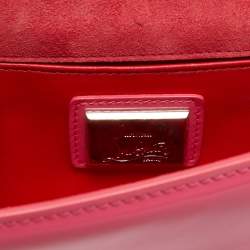 Christian Louboutin Pink Patent Leather Vero Dodat Chain Clutch