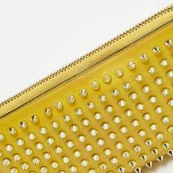 Christian Louboutin Yellow Leather Panettone Continental Wallet