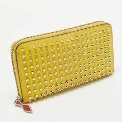 Christian Louboutin Yellow Leather Panettone Continental Wallet