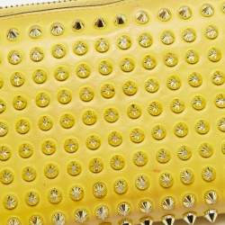 Christian Louboutin Yellow Leather Panettone Continental Wallet