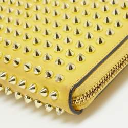 Christian Louboutin Yellow Leather Panettone Continental Wallet