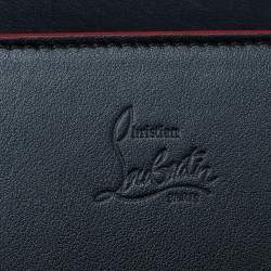 Christian Louboutin Black Leather Paloma Spiked Chain Clutch