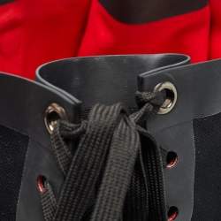 Christian Louboutin Black/Red Canvas Cabalace Tote
