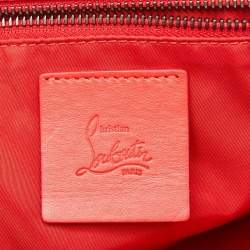 Christian Louboutin Black/Red Nylon and Leather Backloubi Backpack