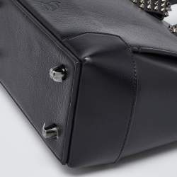 Pre Owned Christian Louboutin Black Leather Small Eloise Satchel