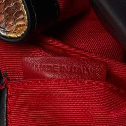 Christian Louboutin Multicolor Python Riviera Chain Clutch