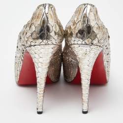 Christian Louboutin Metallic Python Very Prive Pumps Size 39