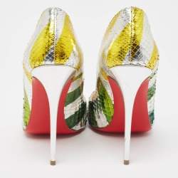 Christian Louboutin Multicolor Python So Kate Pumps Size 37.5