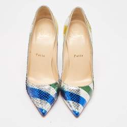 Christian Louboutin Multicolor Python So Kate Pumps Size 37.5