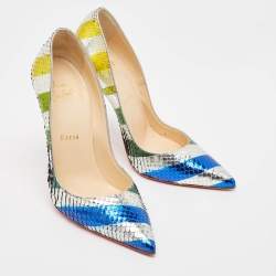 Christian Louboutin Multicolor Python So Kate Pumps Size 37.5