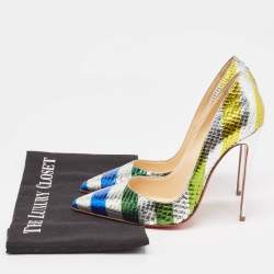 Christian Louboutin Multicolor Python So Kate Pumps Size 37.5