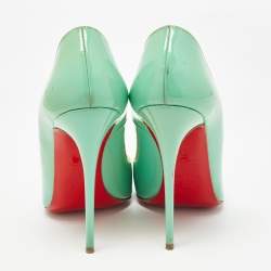 Christian Louboutin Green Patent Leather So Kate Pumps Size 37