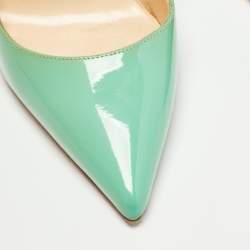 Christian Louboutin Green Patent Leather So Kate Pumps Size 37