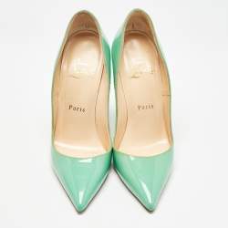 Christian Louboutin Green Patent Leather So Kate Pumps Size 37