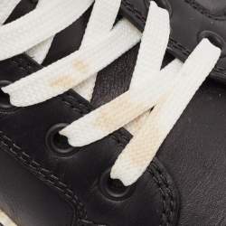 مملوكة مسبقًا Christian Louboutin Black Leather Rankick High Top Sneakers Size 39