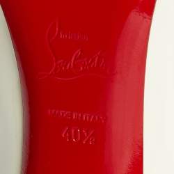 مملوكة مسبقًا Christian Louboutin Cream Patent Leather So Kate Pointed Toe Pumps Size 40.5