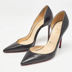 Christian Louboutin Black Leather Iriza Pumps Size 36