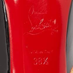 Pre Owned Christian Louboutin Black Patent Lipchick Pumps Size 38.5