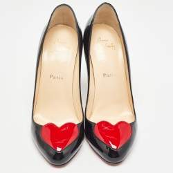 Pre Owned Christian Louboutin Black Patent doracora Pumps Size 39