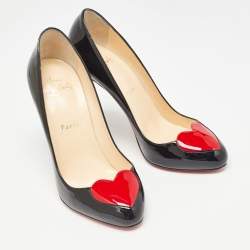 Pre Owned Christian Louboutin Black Patent doracora Pumps Size 39