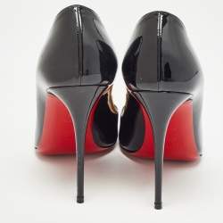 Pre Owned Christian Louboutin Black Patent doracora Pumps Size 39