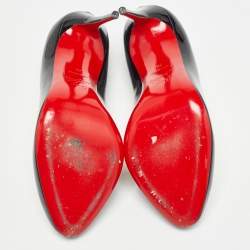Pre Owned Christian Louboutin Black Patent doracora Pumps Size 39