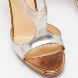 Christian Louboutin Metallic Leather Sandals Size 37.5