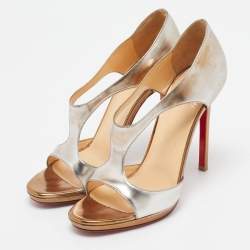 Christian Louboutin Metallic Leather Sandals Size 37.5