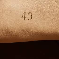 Pre Owned Christian Louboutin Blue Leather Roller Boat Spike Slip On Sneakers Size 40