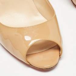 Christian Louboutin Beige Patent Leather You You Pumps Size 38.5