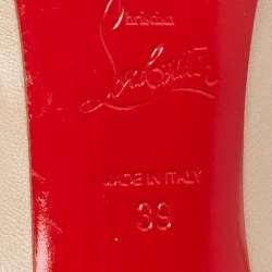 مملوكة مسبقًا Christian Louboutin Beige Leather Hot Chick Pumps Size 39