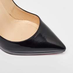 Christian Louboutin Black Patent Leather Pigalle Plato Pumps Size 39